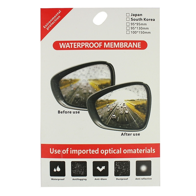 Пленка антидождь на боковые зеркала Waterproof Membrane 95*95 фото - 5