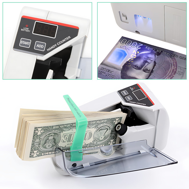 Ручна лічильникна машинка UKC V30 для підрахунку банкнот і підрахунку коштів