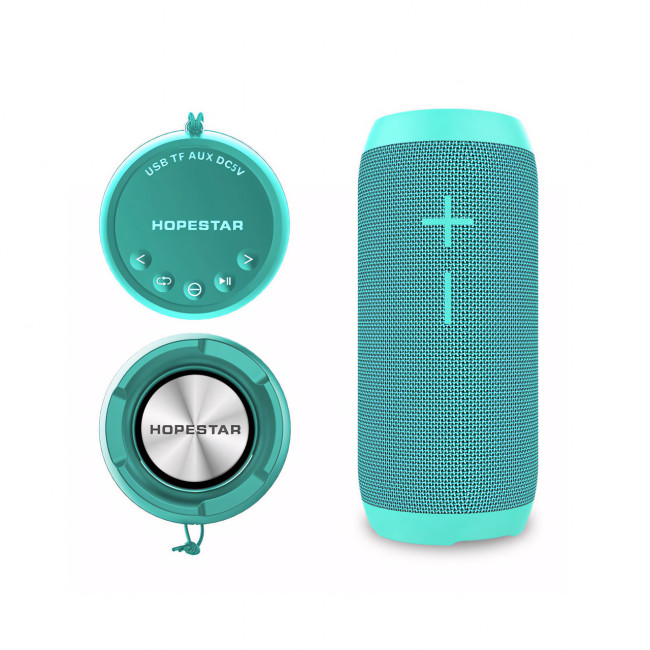 Портативна Bluetooth-колонка Hopestar P7, 10w, 2000 mAh, вологозахищена Блакитний