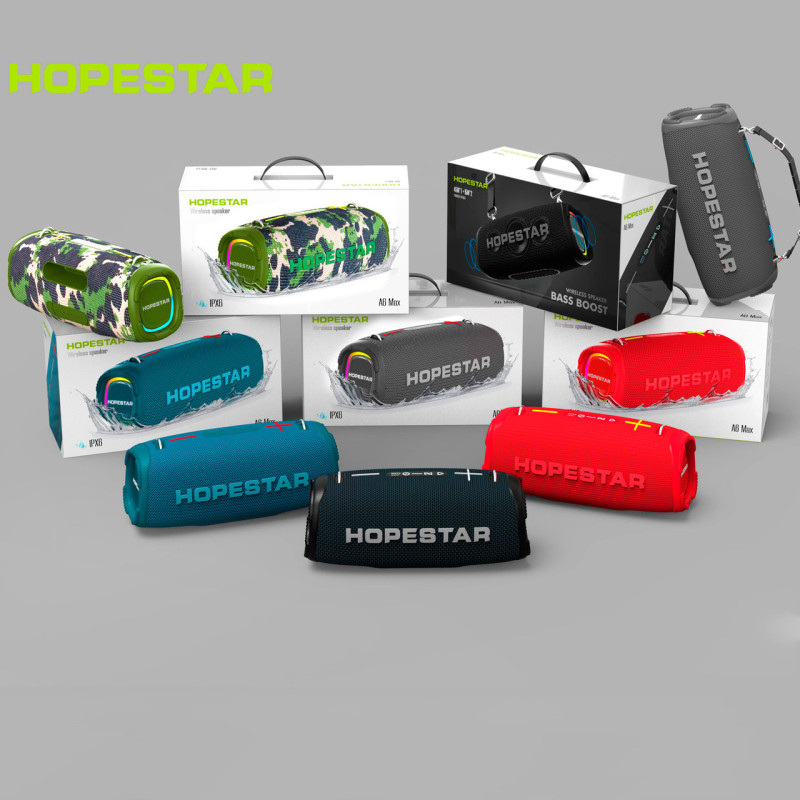 Бездротова колонка Hopestar A6 Max, 80 W, 12000 mAh Сірий фото - 2