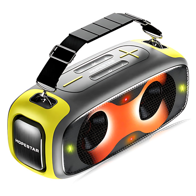 Портативная Bluetooth-колонка Hopestar A30 Party 70Вт, TWS, RGB-подсветка, IPX6, 8800 мАч, AUX, USB, BT 4.0 Серый