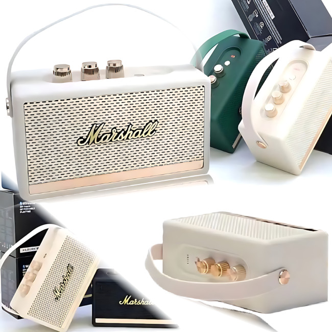 Портативная колонка MARSHALL l Killburn W4 – 5 Вт, Bluetooth 5.1, FM-радио, TWS, до 5 часов работы Бежевый