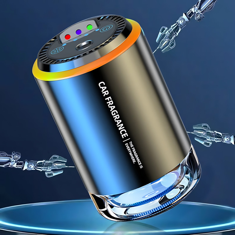 Увлажнитель и ароматизатор для авто с лазером, автоматический аромадиффузор "Коллаген" RGB подсветка, 50 мл, USB, AfterMarket фото - 9