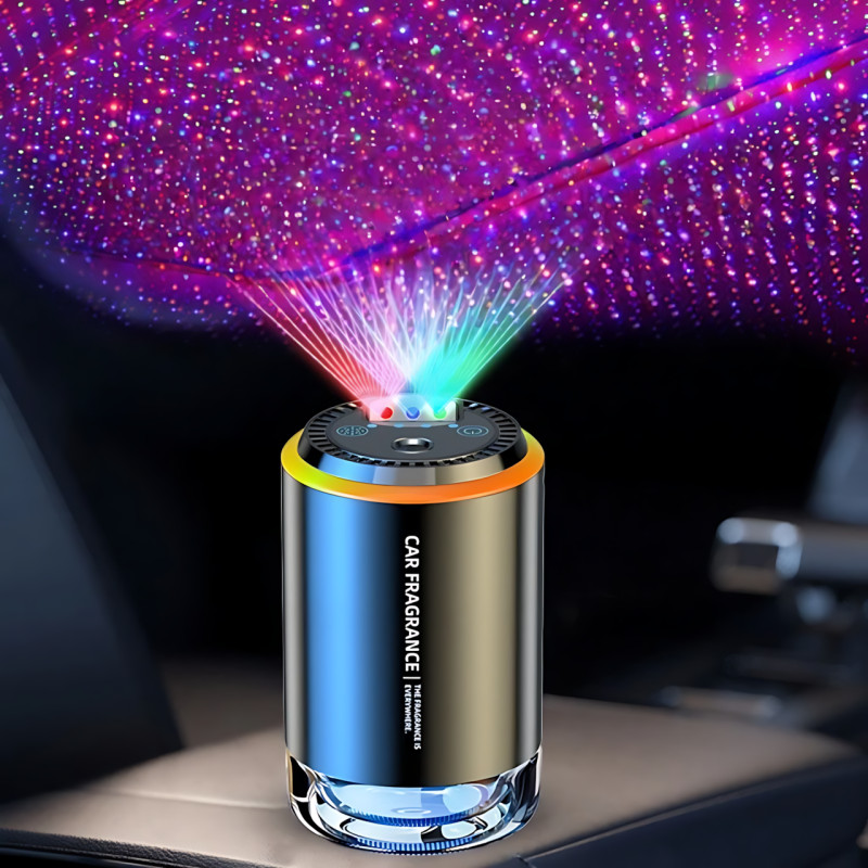 Увлажнитель и ароматизатор для авто с лазером, автоматический аромадиффузор "Коллаген" RGB подсветка, 50 мл, USB, AfterMarket фото - 8