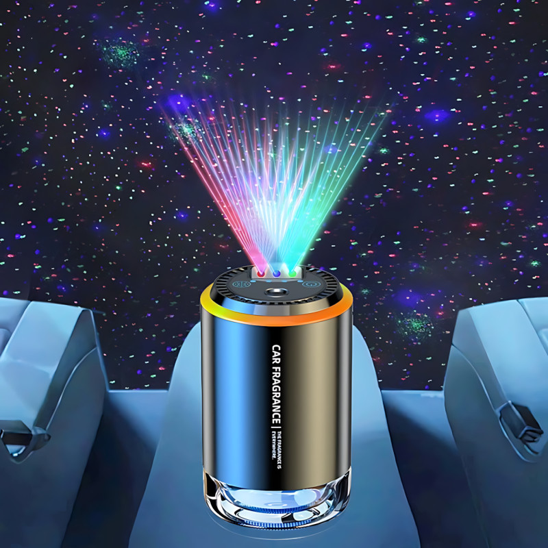 Увлажнитель и ароматизатор для авто с лазером, автоматический аромадиффузор "Коллаген" RGB подсветка, 50 мл, USB, AfterMarket фото - 3