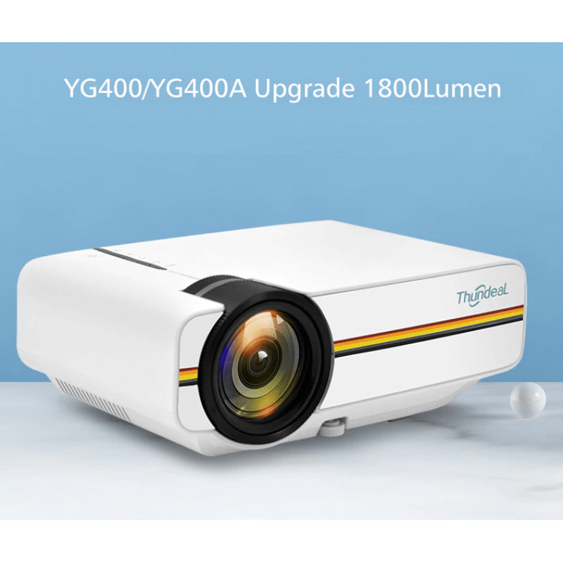 Портативный проектор FHD YG-400 LED PRO, с функцией Air display, 1800 Лм фото - 2