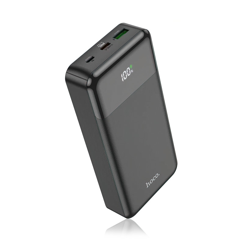 Портативное зарядное устройство HOCO J102A с огнеупорным корпусом, 20000 мА/ч, USB-A, Type-C, Micro-USB фото - 2