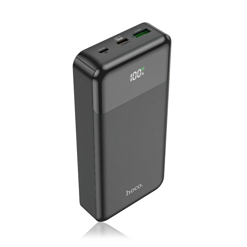 Портативное зарядное устройство HOCO J102A с огнеупорным корпусом, 20000 мА/ч, USB-A, Type-C, Micro-USB фото - 3