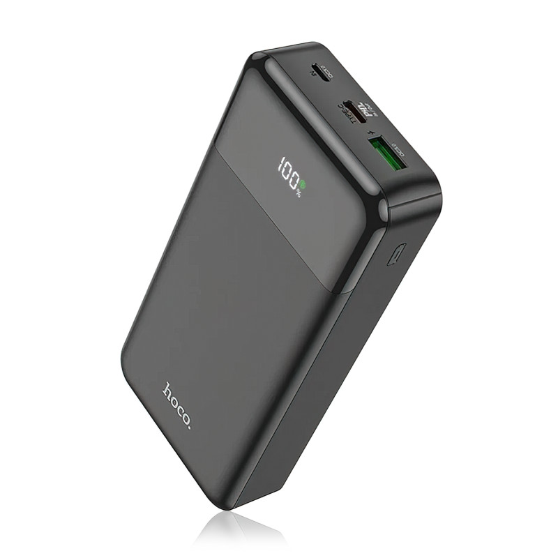 Портативное зарядное устройство HOCO J102A с огнеупорным корпусом, 20000 мА/ч, USB-A, Type-C, Micro-USB фото - 4