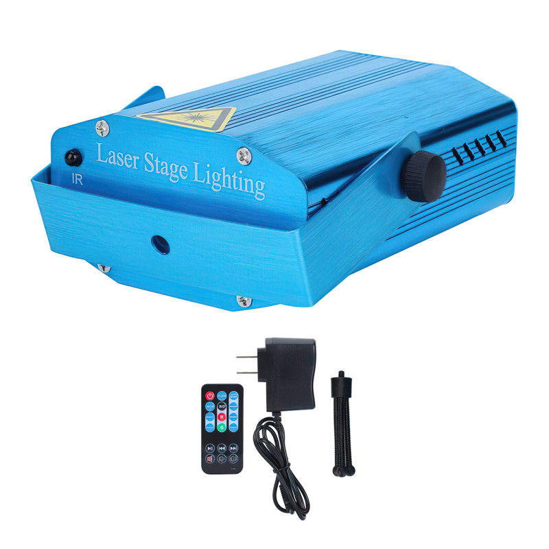 Лазерный проектор Disco Laser, светомузыка, 2 режима, с системой охлаждения, синий фото - 2