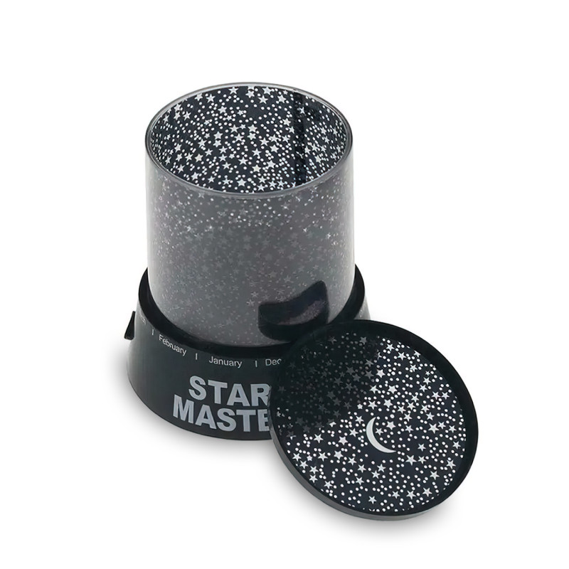 Детский ночник-проектор звездного неба Star Master, 3 режима работы, черный фото - 3