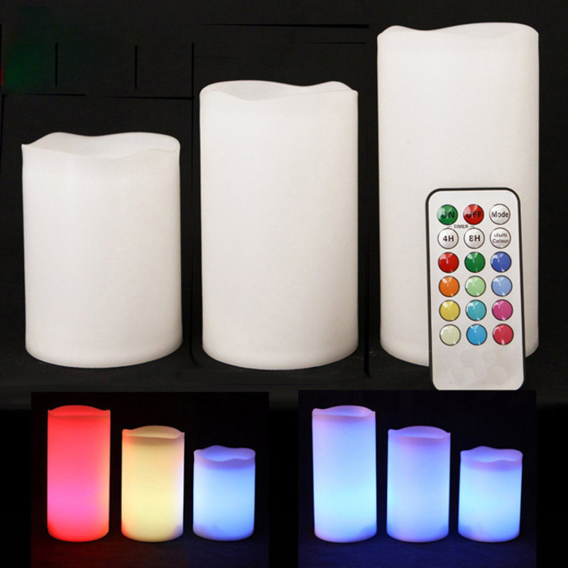 Светодиодные свечи Scented Candles набор 3шт фото - 2