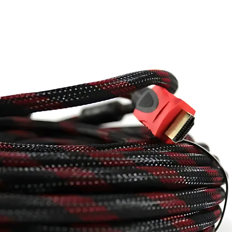 Кабель HDMI-HDMI (V1.4) 20 м з додатковим обплетенням, позолоченими конекторами, підтримкою 3D, Ethernet фото - 4