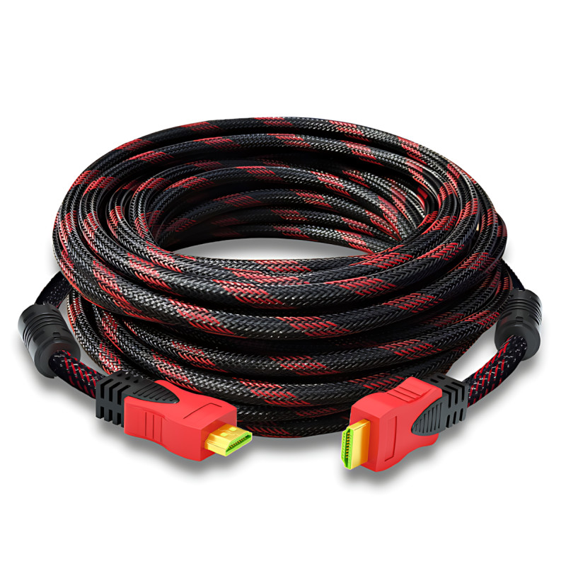 Кабель HDMI-HDMI (V1.4) 20 м з додатковим обплетенням, позолоченими конекторами, підтримкою 3D, Ethernet фото - 3