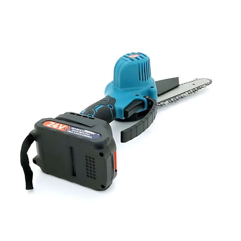 Акумуляторна ланцюгова пила CHAIN SAW 6" TL-0600, 24 В, 2000 Вт, 6 дюймів, з двома акумуляторами, у валізі фото - 2