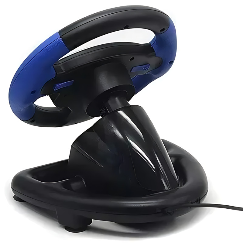 Гоночный игровой руль-джойстик Vibro Driver Wheel с виброотдачей, педалями газа/тормоза и КПП 4 в 1 фото - 6