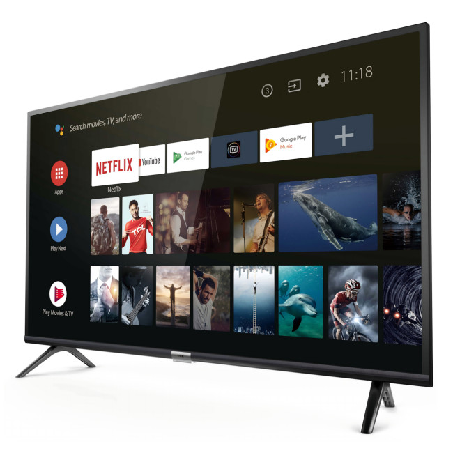 Смарт-телевизор Smart TV S56 56" 4K Ultra HD, Android 14, Wi-Fi, Bluetooth, DVB-S2/T2/T/C, пульт с голосовым управлением, Smart TV