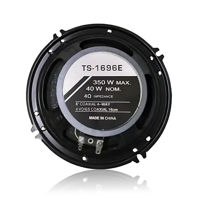 Автомобильные колонки TS 1696 4-полосные, 16 см (6,5") max 350 Вт, 4 Ом, 92 дБ, полипропилен/арамид, комплект 2 шт фото - 4