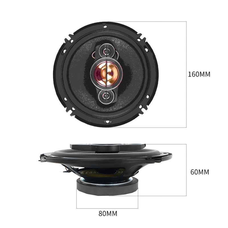 Автомобильные колонки TS 1696 4-полосные, 16 см (6,5") max 350 Вт, 4 Ом, 92 дБ, полипропилен/арамид, комплект 2 шт фото - 10