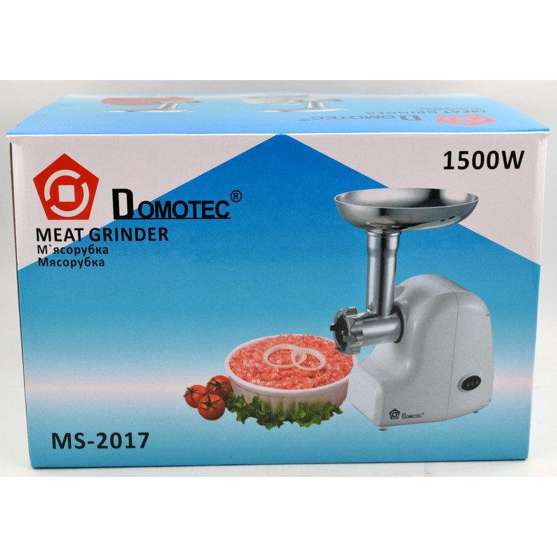 Електром'ясорубка Domotec, насадка для ковбаси, 1500 Вт, MS 2017 фото - 4