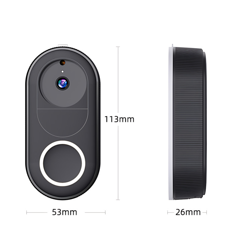 Беспроводной видеодомофон с камерой Full HD, Wi-Fi, ночным видением и дистанционным управлением через смартфон фото - 9