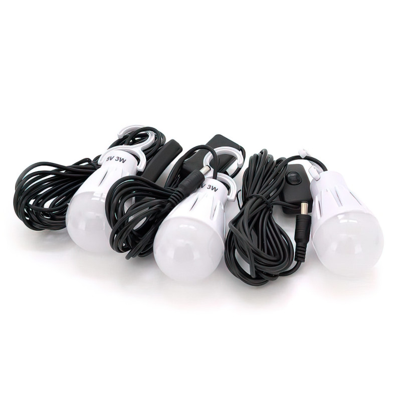Фонарь на солнечной панели JunAi 2009 с функцией PowerBank и выносными лампочками фото - 4