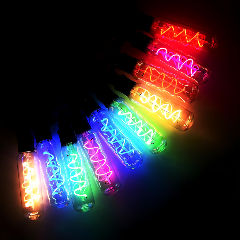 Гірлянда світлодіодна вулична &laquo;Спіраль у подовжених лампах&raquo; SFK-48, 220 В, 10 LED, 5 м, IP44, мультиколор, лінійна, вологозахист фото - 7