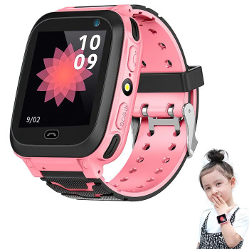 Дитячий розумний годинник Smart Watch F3 з GPS і Sim картою Рожевий