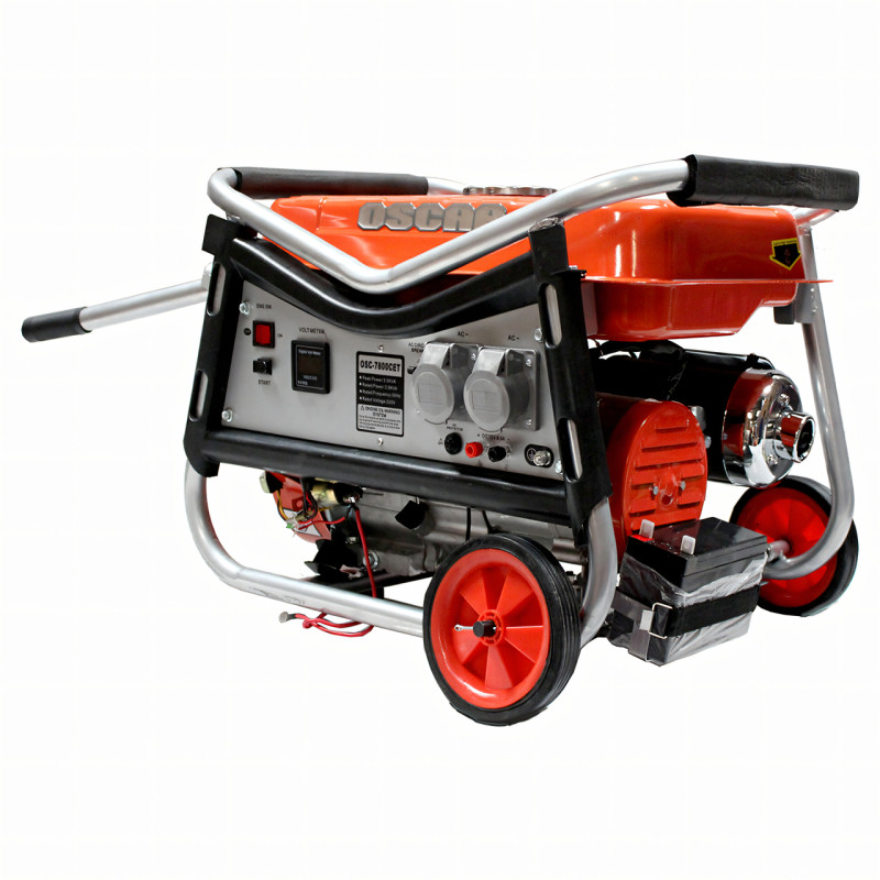 Бензиновый генератор OSCAR OSC7800CET 3,5KW/3KW, со стартером, вес 41 кг фото - 4