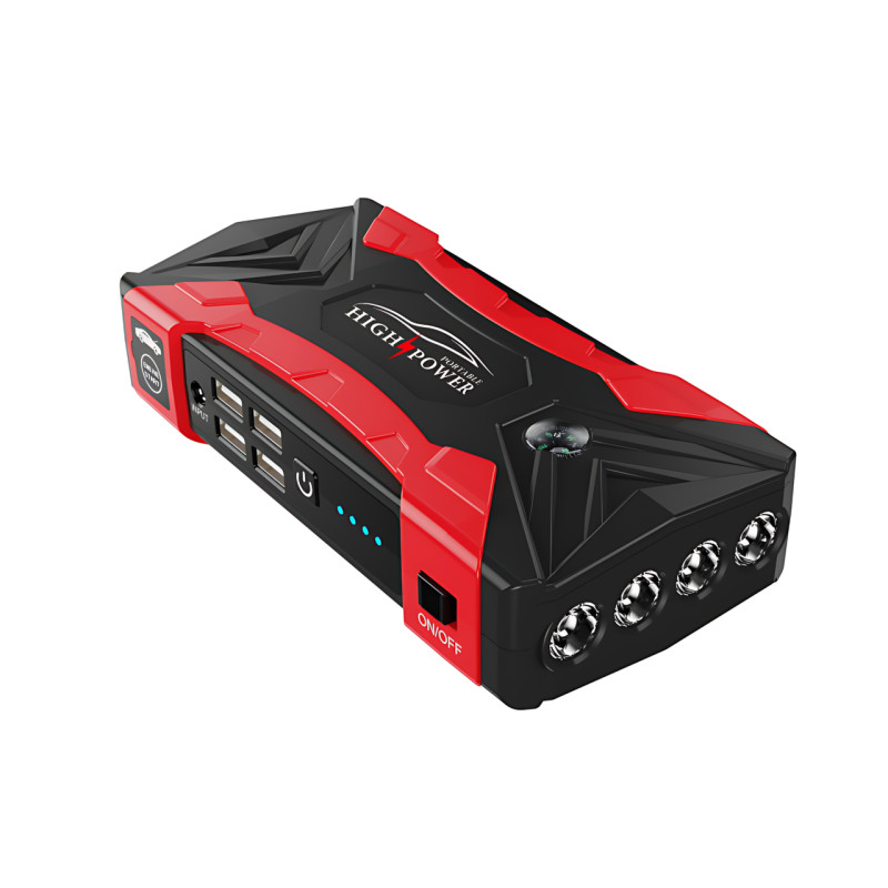 Пуско-зарядное устройство JUMPSTARTER QY33, 12 В, 99800 мАh, 500 А, фонарь, зарядка для телефона фото - 3
