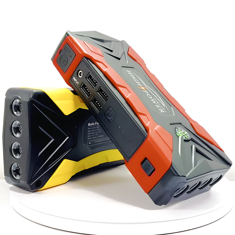 Пуско-зарядное устройство JUMPSTARTER QY33, 12 В, 99800 мАh, 500 А, фонарь, зарядка для телефона фото - 5