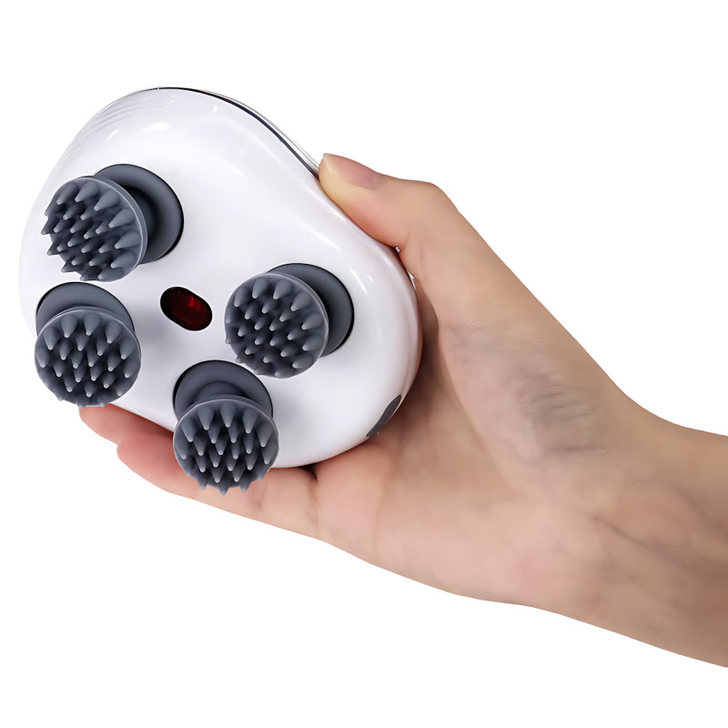 Массажёр для кожи головы с красным светом Smart Scalp, USB, беспроводной, водонепроницаемый фото - 3