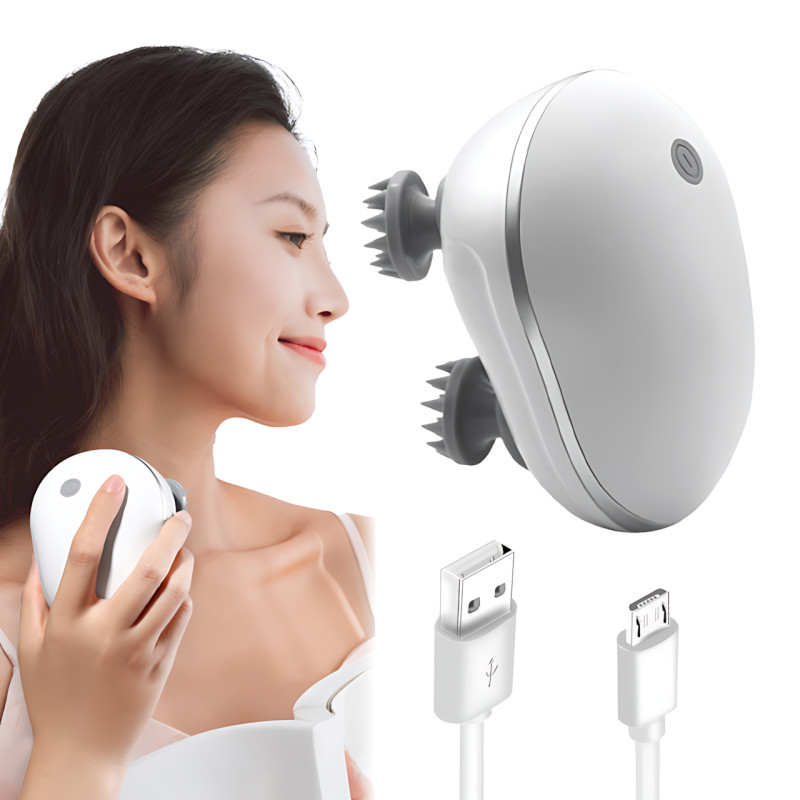 Массажёр для кожи головы с красным светом Smart Scalp, USB, беспроводной, водонепроницаемый фото - 8