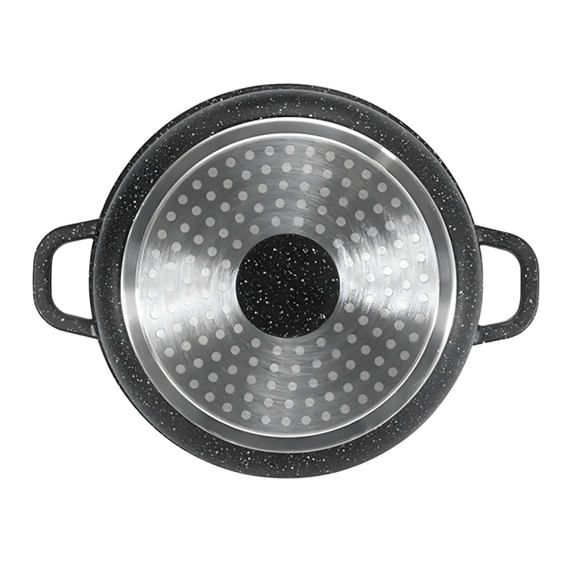 Набор кастрюль Top Kitchen TK00020 и сковородка, с гранитным покрытием, 5 ёмкостей, для всех плит, алюминий Красный фото - 3
