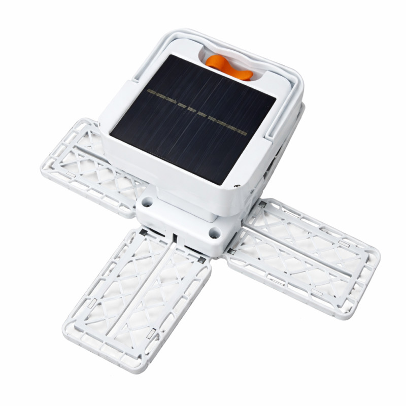 Акумуляторний кемпінговий ліхтар TORCH BL-2030 із сонячною панеллю та USB-зарядкою, ручний та підвісний, LED-лампа 4 секції фото - 3