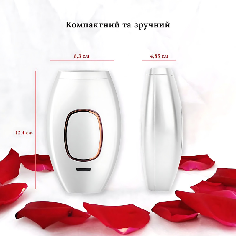 Фотоепілятор IPL 3в1 для видалення волосся, 500 000 спалахів, 5 рівнів інтенсивності, 2 режими, видалення пігменту фото - 9