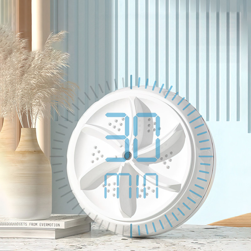 Портативна пральна машина Turbine Wash, 6 Вт із заряджанням від USB, до 1 кг речей, для прання 30 хвилин фото - 5