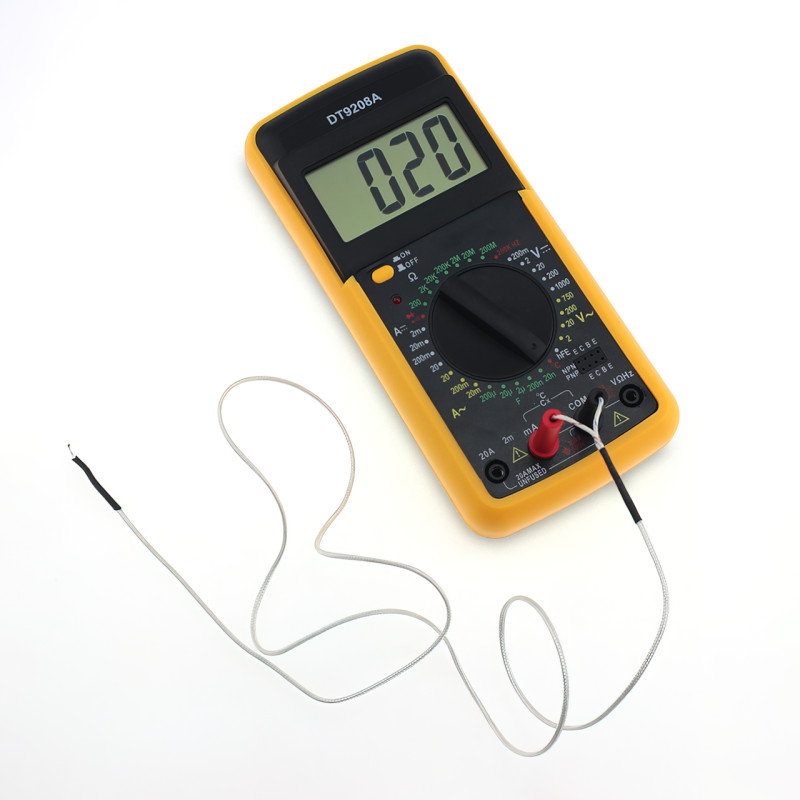 Мультиметр DT-9208A, цифровий тестер для сили струму, напруга, опір, частоти та ємності фото - 6