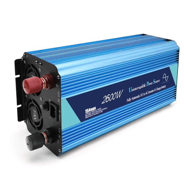 Преобразователь напряжения Wimpex WX-2600, UPS, чистая синусоида, 2600 Вт, 12 В, 15 A