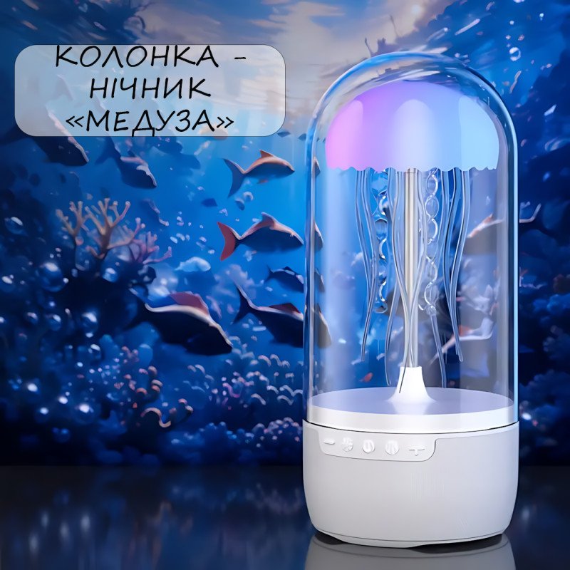 Портативна колонка "Медуза" з нічником, IPX67, Bluetooth 5.3, 500 мА·год, 3 Вт, Hands-free фото - 7