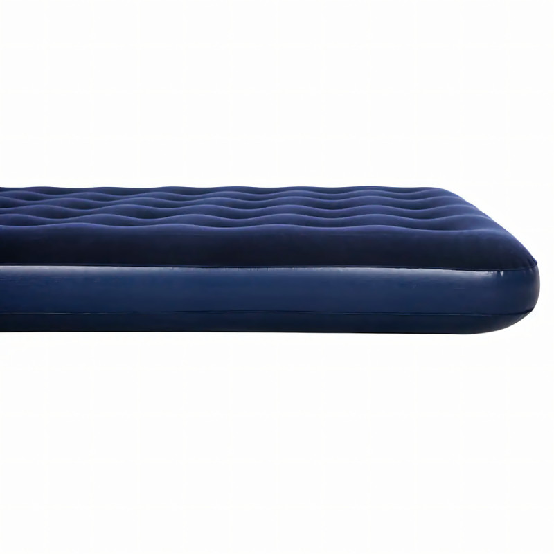 Надувной матрас Avenli Flocked Air Bed Twin, одноместный 191х99х22см, водоотталкивающий велюр и ПВХ, синий фото - 5