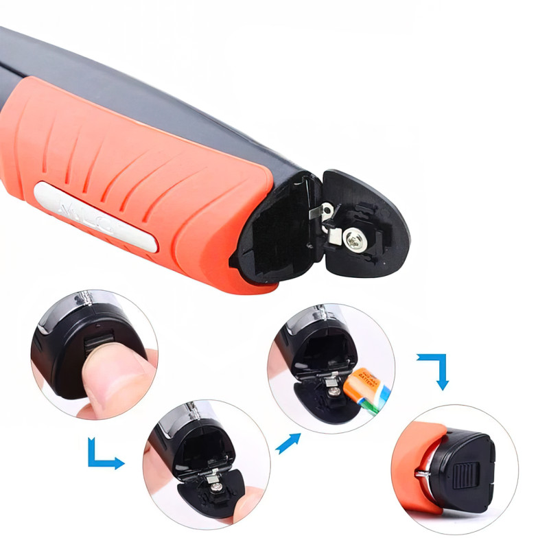 Триммер Micro Touch X-TRIM, 4 насадки, для носа, ушей, бороды, от батарейки ААА фото - 4
