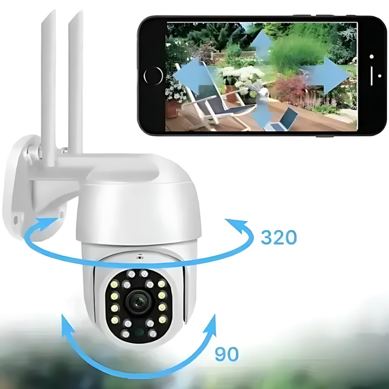 Поворотная Wi-Fi камера видеонаблюдения 5MP HX-A1536C Ziicam (3.6 мм), IP66, с ИК-подсветкой, микрофоном фото - 5