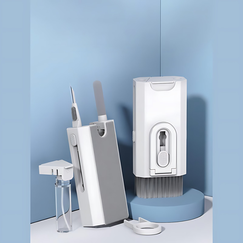 Набір для чищення ґаджетів 8-в-1 Cleaning Brush AND869 — для клавіатур, навушників, екранів, з мікрофіброю фото - 10