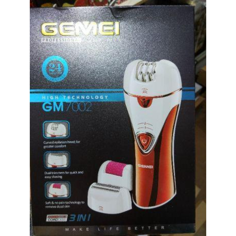 Эпилятор Gemei GM 7002 3 в 1, профессиональный фото - 2