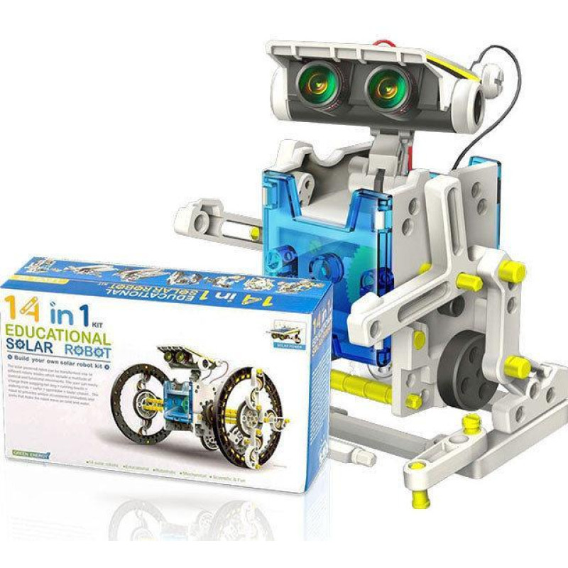 Дитячий розвиваючий конструктор 14 в 1, Ibot Educational solar rodot, на сонячній батареї фото - 2