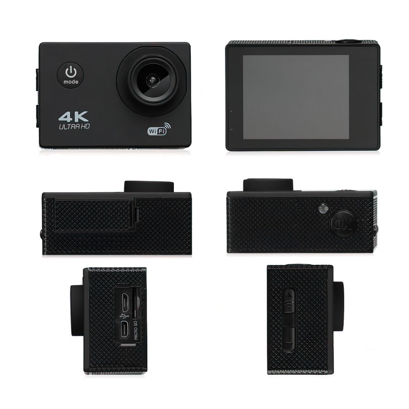 Экшн камера с пультом 4K DVR Sport S3R Wi-Fi водонепроницаемая, 900 мА/ч фото - 3