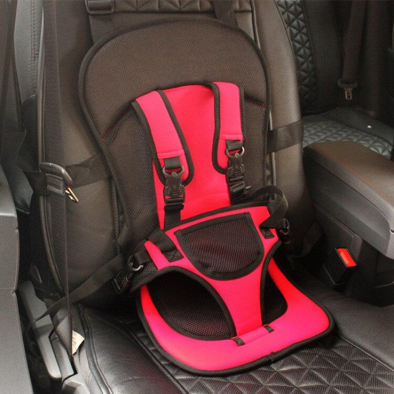 Детское бескаркасное авто кресло Multi-function car cushion авто кресло, Красный фото - 7