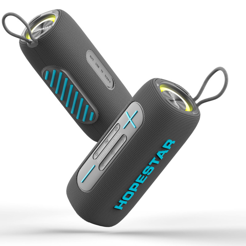 Портативная беспроводная Колонка Hopestar P32, 20w, 3000mAh, Влагозащищенная Ipx 7 Серый фото - 2