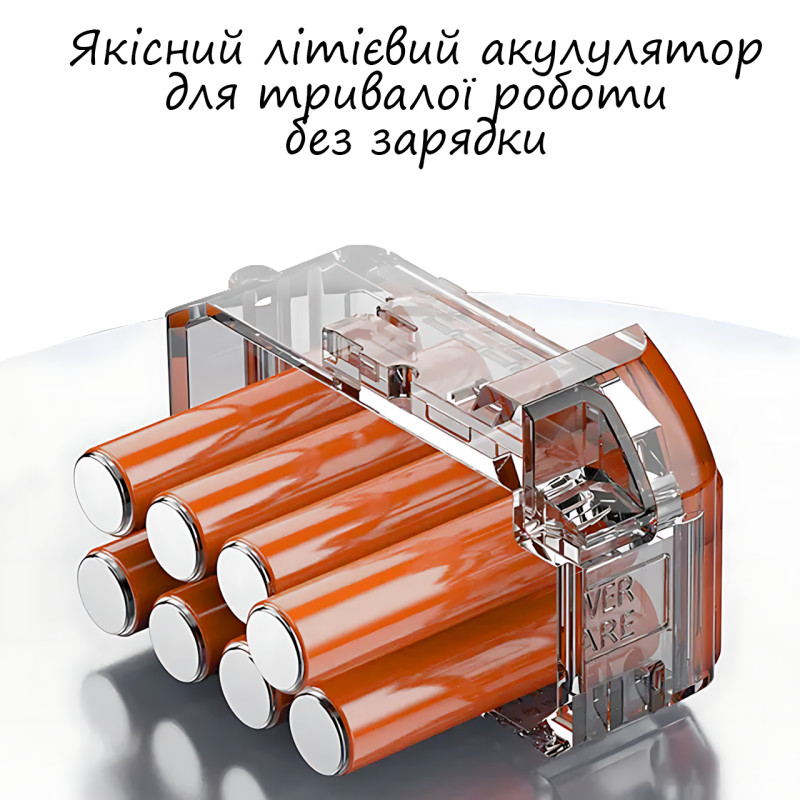 Газонокосарка на коліщатках, садовий тример для газону, 48 W, у комплекті 2 АКБ і 14 насадок фото - 4